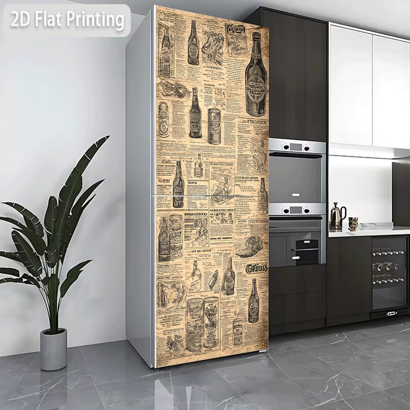 Collectible Vintage Newspapers - Adesivo per frigorifero, adesivo per frigorifero/lavastoviglie,