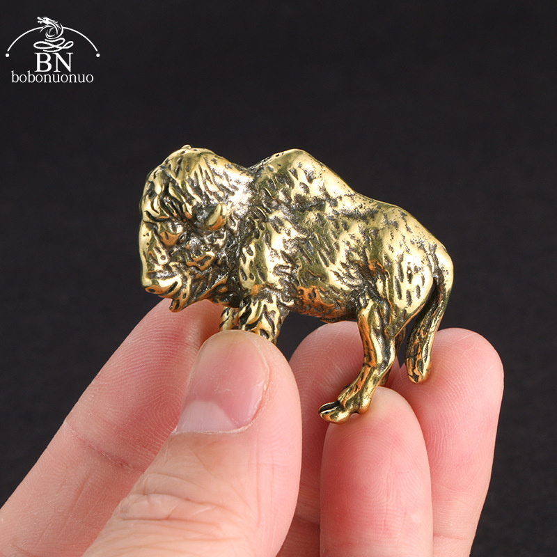 Vintage Collectible Ornaments - Figurina di capra in ottone Vintage