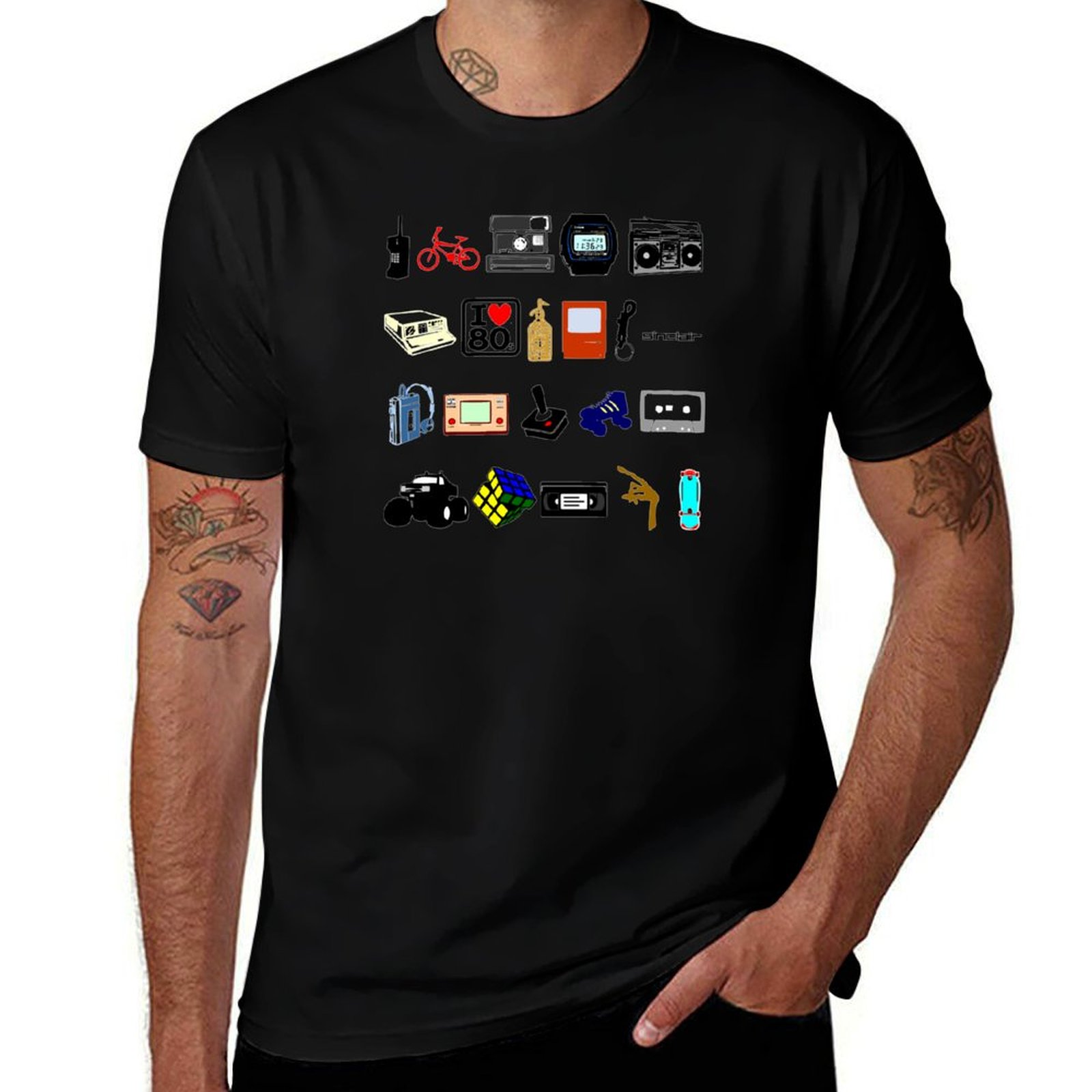 Collectible Vintage T Shirts - T-shirt della collezione Memorabilia retrò vintage