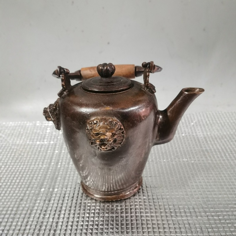Collectible Vintage Wine - Vecchi oggetti in rame, bollitore con