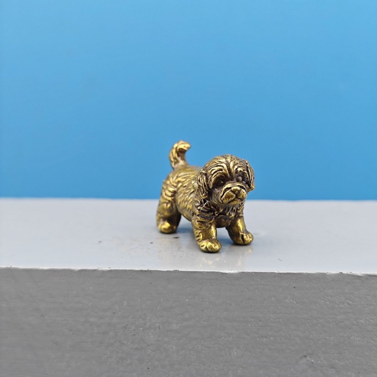Mini Statua in Ottone di Cane, - Vintage Collectible Teddy Bears recensione e prezzo